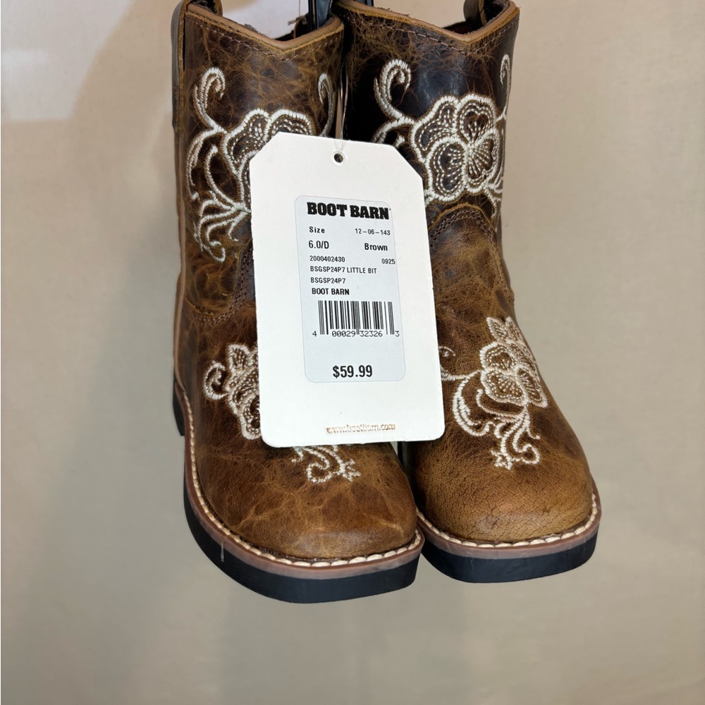 Shyanne Toddler Girls' Little Bitty Lasy Western Boots size 6